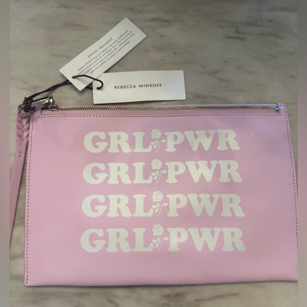 Rebecca Minkoff Pink Pouch GRLPWR